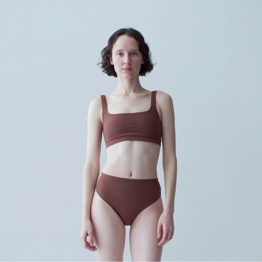 Nu Swim Cosmo - Square Chest Swim Top XL - Brown